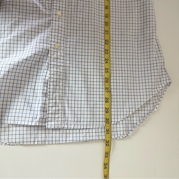 Polo by Ralph Lauren Men's Blue and White Checkered Shirt 100% Cotton - Picture 6 of 8